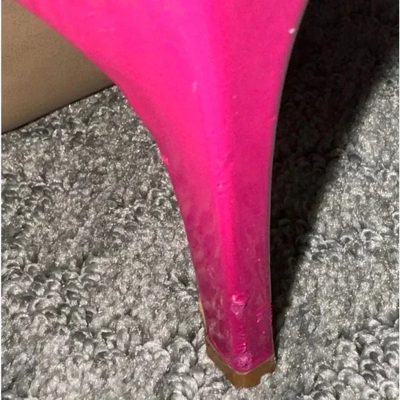 •Jessica Simpson pink patent platform stiletto• - Picture 9 of 10